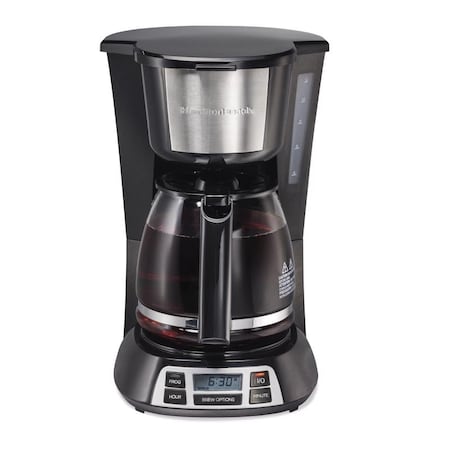 Hamilton Beach Hamilton Beach 12 cups Black/Silver Coffee Maker 49630